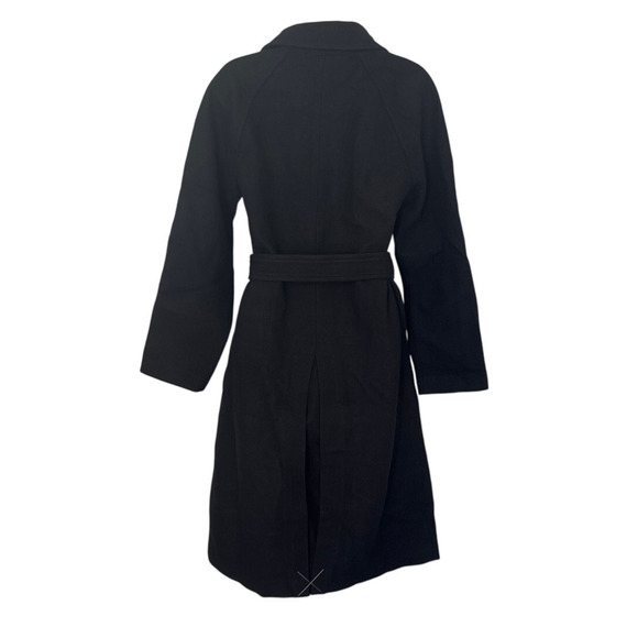 NWT Madewell Double Breasted Trench Coat True Black NS389 Size S - Picture 4 of 14